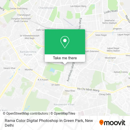 Rama Color Digital Photoshop in Green Park map