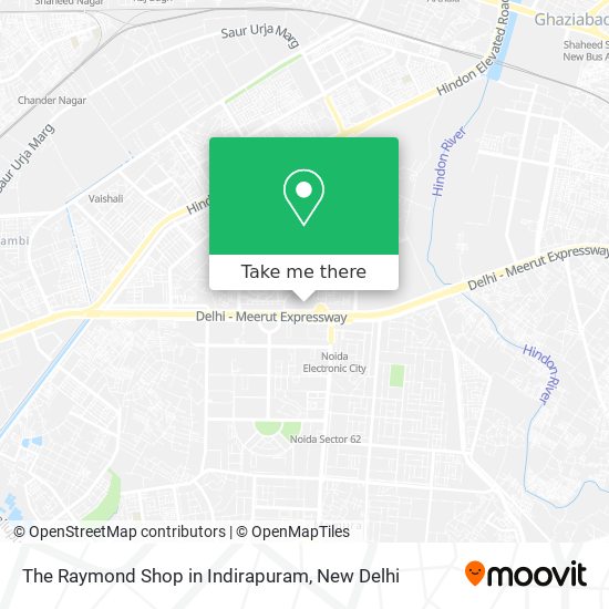 The Raymond Shop in Indirapuram map