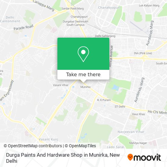 Durga Paints And Hardware Shop in Munirka map