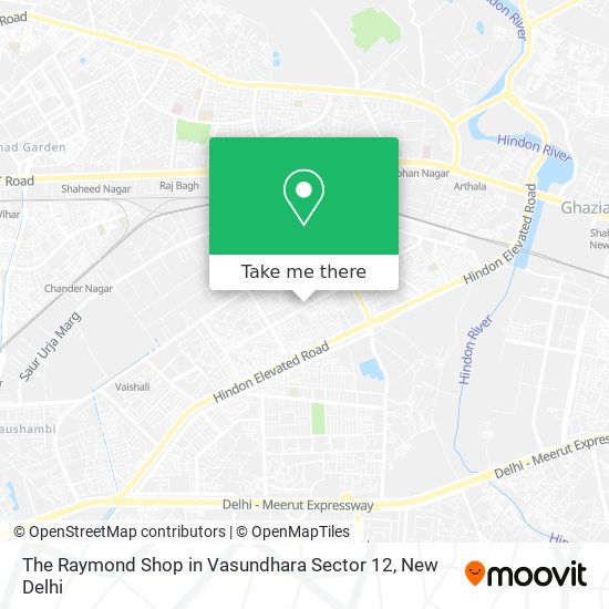 The Raymond Shop in Vasundhara Sector 12 map