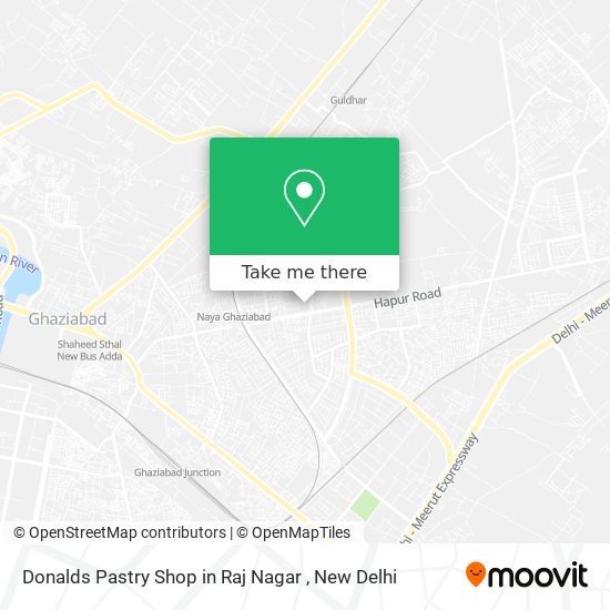 Donalds Pastry Shop in Raj Nagar map