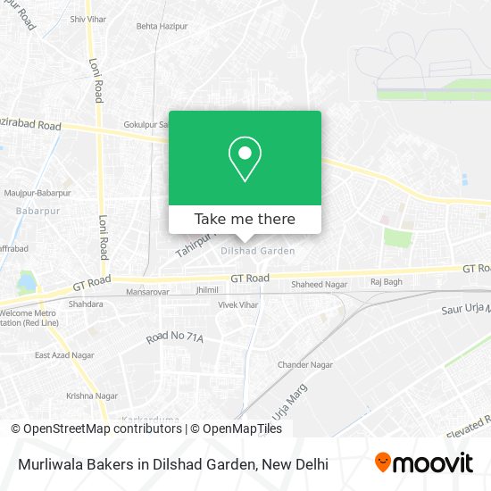 Murliwala Bakers in Dilshad Garden map