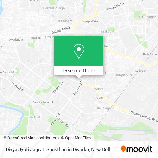 Divya Jyoti Jagrati Sansthan in Dwarka map