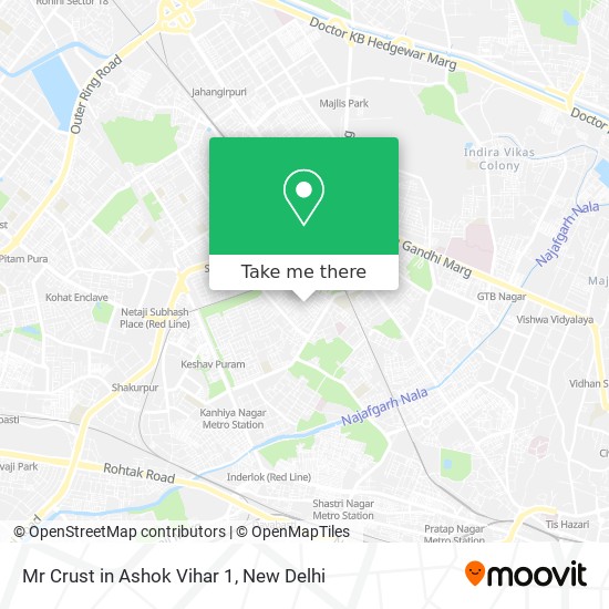 Mr Crust in Ashok Vihar 1 map