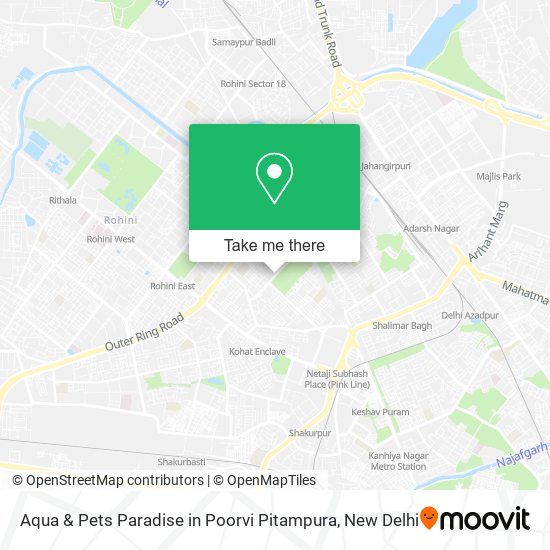 Aqua & Pets Paradise in Poorvi Pitampura map