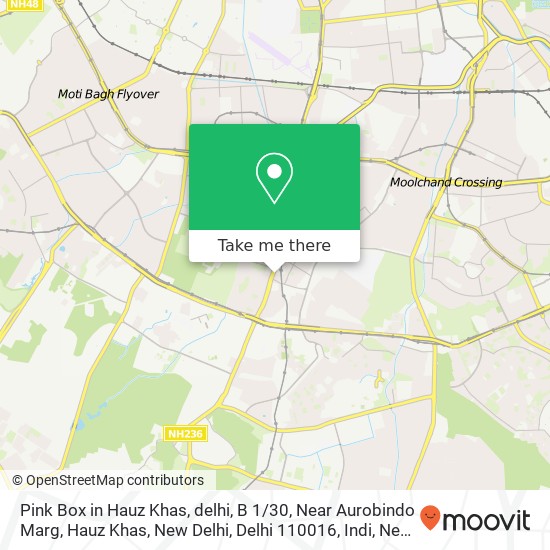 Pink Box in Hauz Khas, delhi, B 1 / 30, Near Aurobindo Marg, Hauz Khas, New Delhi, Delhi 110016, Indi map