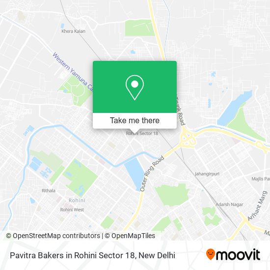 Pavitra Bakers in Rohini Sector 18 map