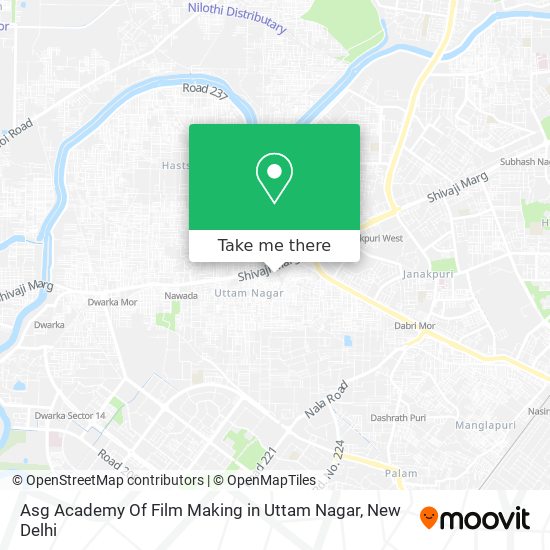 Asg Academy Of Film Making in Uttam Nagar map