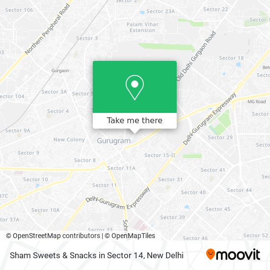 Sham Sweets & Snacks in Sector 14 map