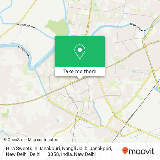 Hira Sweets in Janakpuri, Nangli Jalib, Janakpuri, New Delhi, Delhi 110058, India map