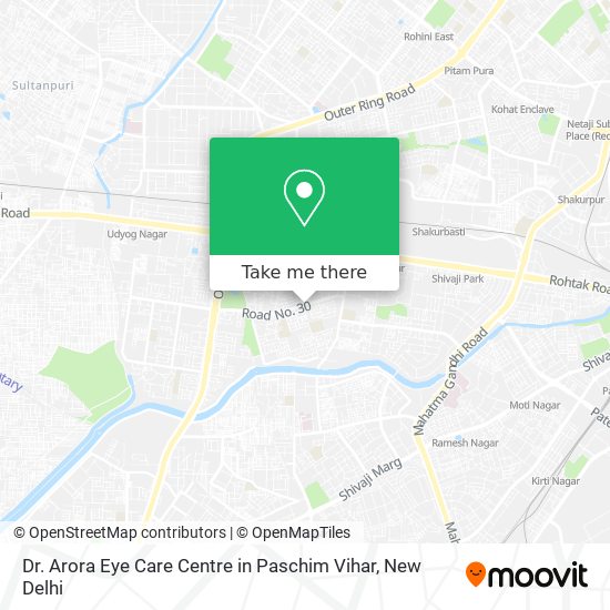 Dr. Arora Eye Care Centre in Paschim Vihar map