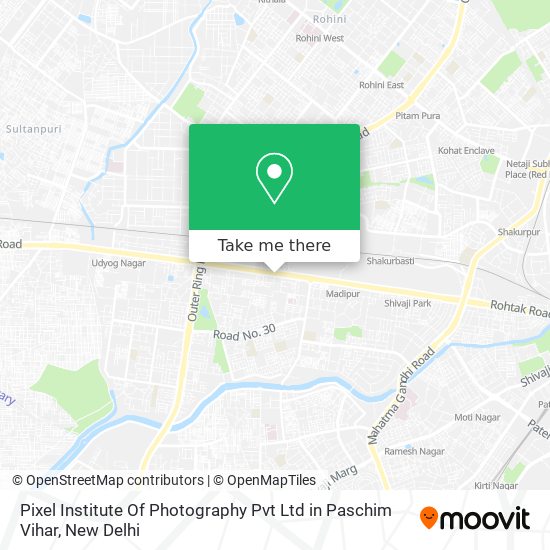 Pixel Institute Of Photography Pvt Ltd in Paschim Vihar map