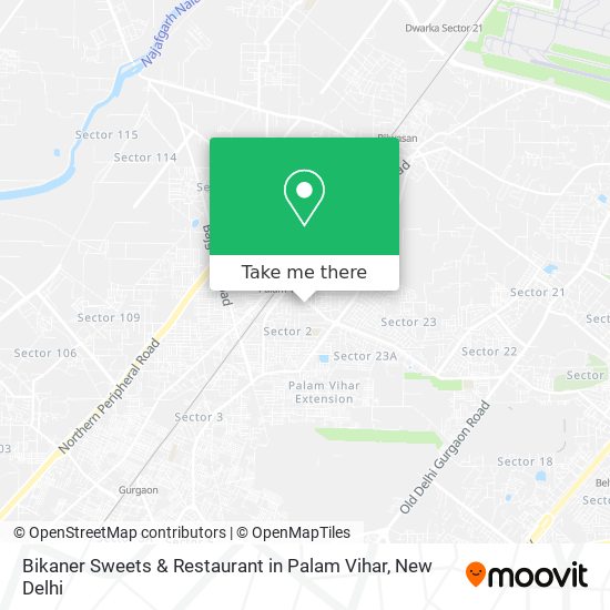 Bikaner Sweets & Restaurant in Palam Vihar map