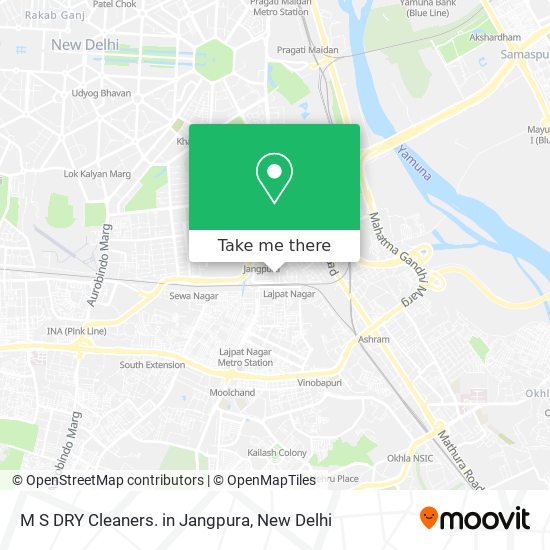 M S DRY Cleaners. in Jangpura map