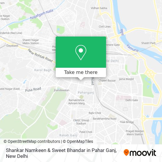 Shankar Namkeen & Sweet Bhandar in Pahar Ganj map