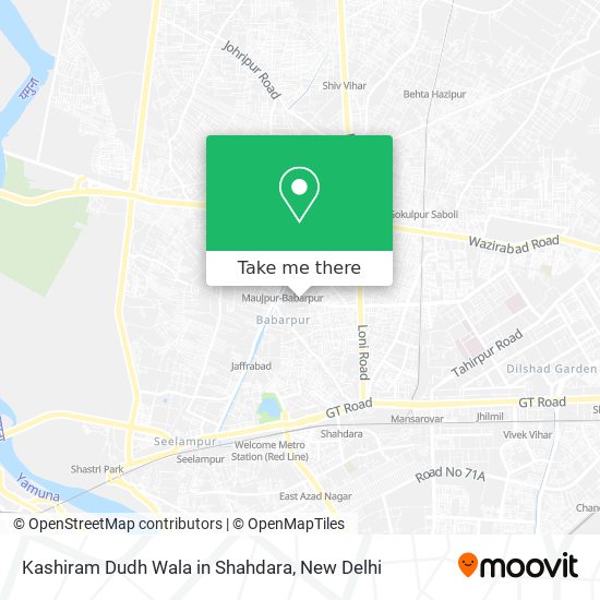Kashiram Dudh Wala in Shahdara map
