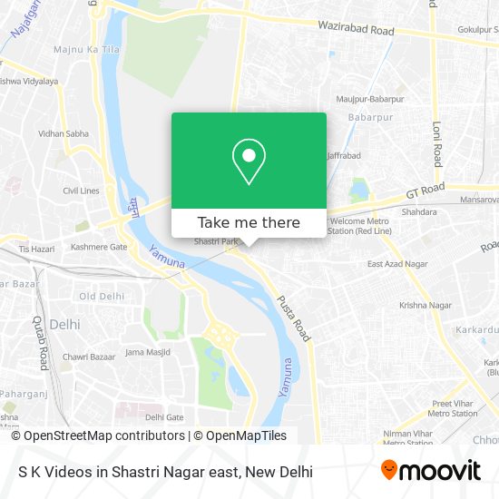 S K Videos in Shastri Nagar east map