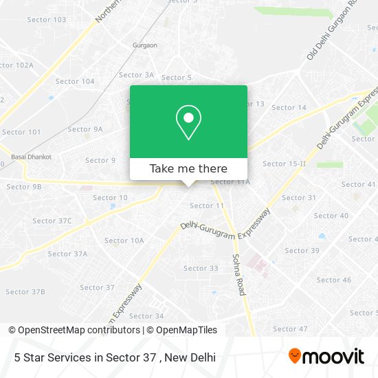 5 Star Services in Sector 37 map