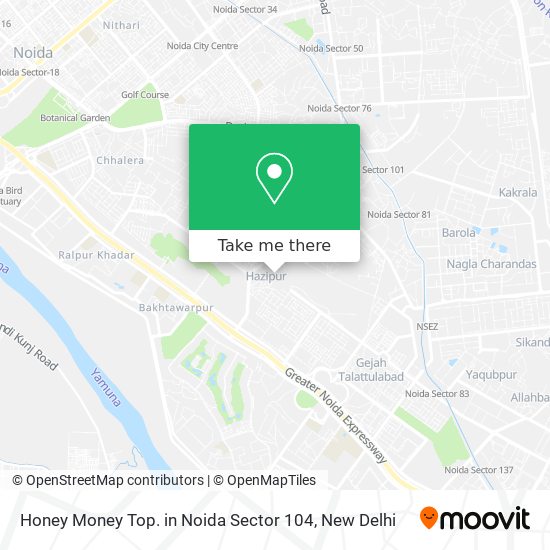 Honey Money Top. in Noida Sector 104 map