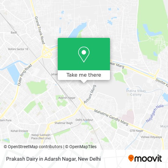Prakash Dairy in Adarsh Nagar map