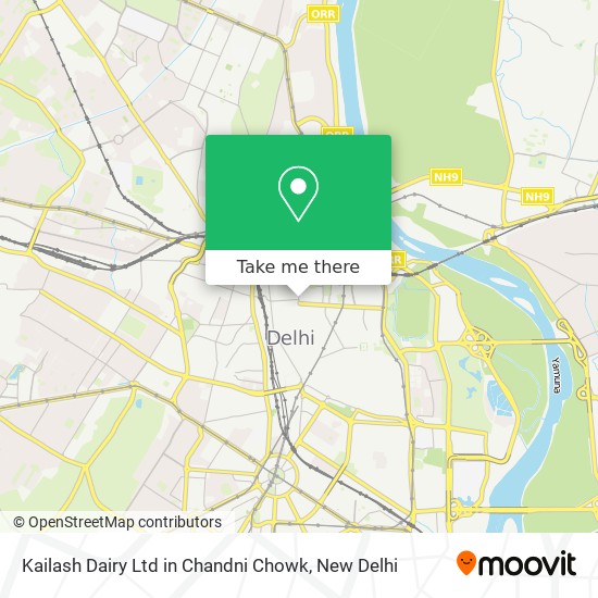 Kailash Dairy Ltd in Chandni Chowk map