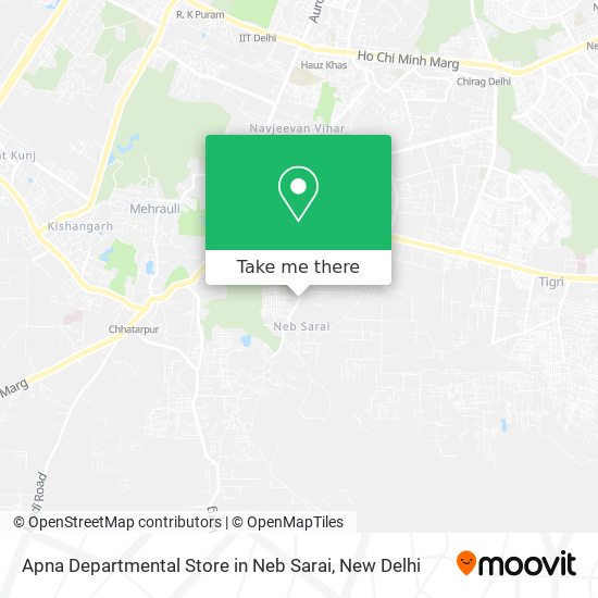 Apna Departmental Store in Neb Sarai map