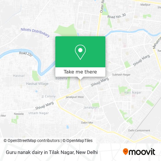 Guru nanak dairy in Tilak Nagar map