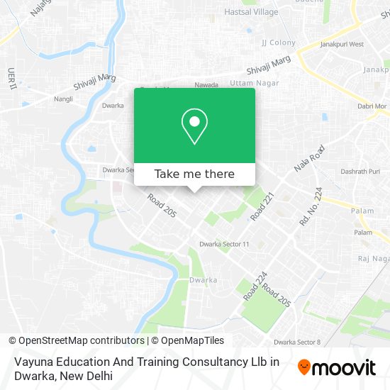 Vayuna Education And Training Consultancy Llb in Dwarka map