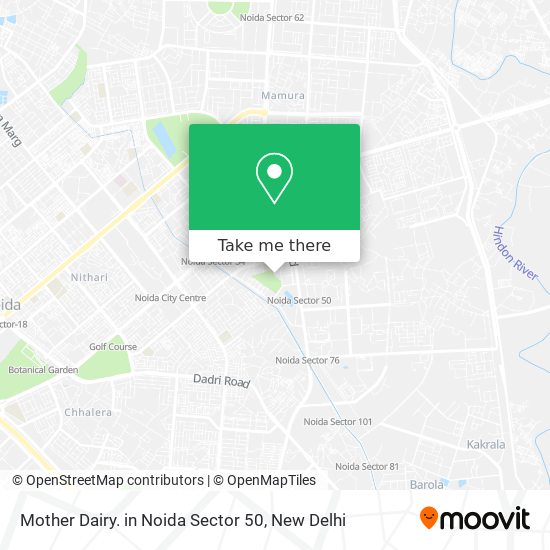 Mother Dairy. in Noida Sector 50 map