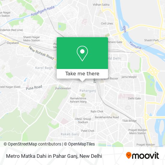 Metro Matka Dahi in Pahar Ganj map