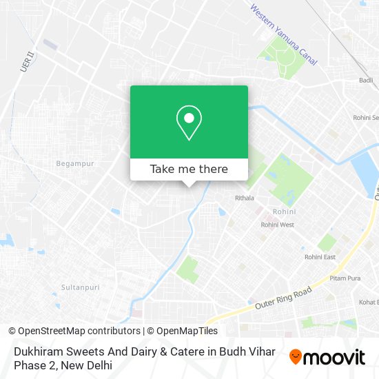 Dukhiram Sweets And Dairy & Catere in Budh Vihar Phase 2 map