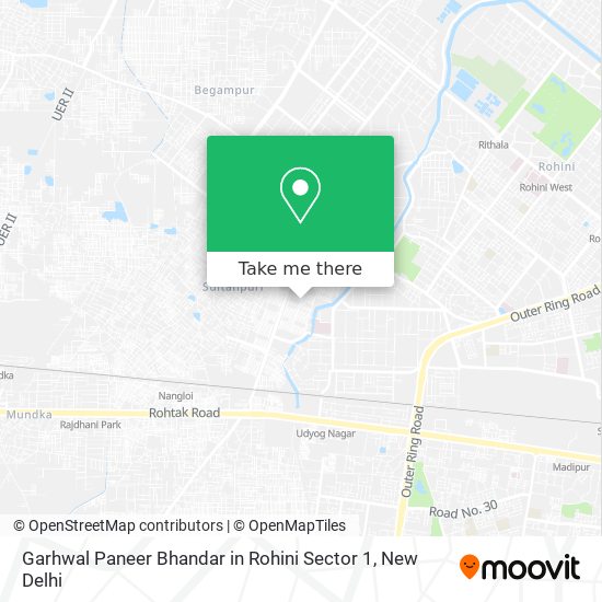 Garhwal Paneer Bhandar in Rohini Sector 1 map
