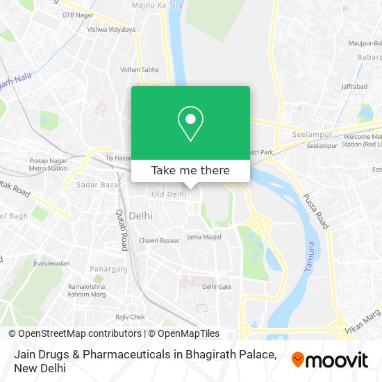 Jain Drugs & Pharmaceuticals in Bhagirath Palace map