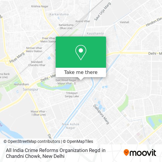 All India Crime Reforms Organization Regd in Chandni Chowk map