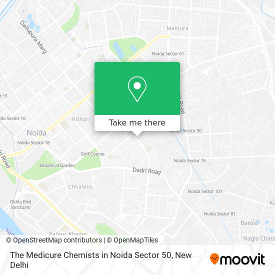 The Medicure Chemists in Noida Sector 50 map