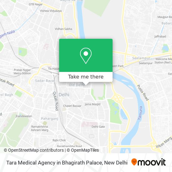 Tara Medical Agency in Bhagirath Palace map