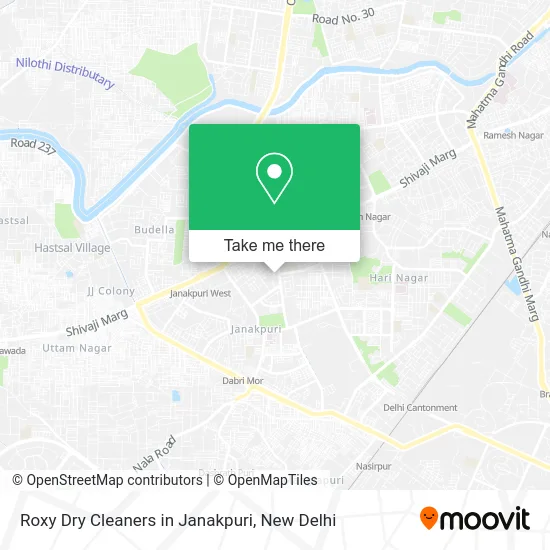 Roxy Dry Cleaners in Janakpuri map