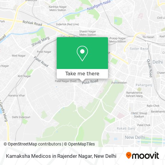 Kamaksha Medicos in Rajender Nagar map