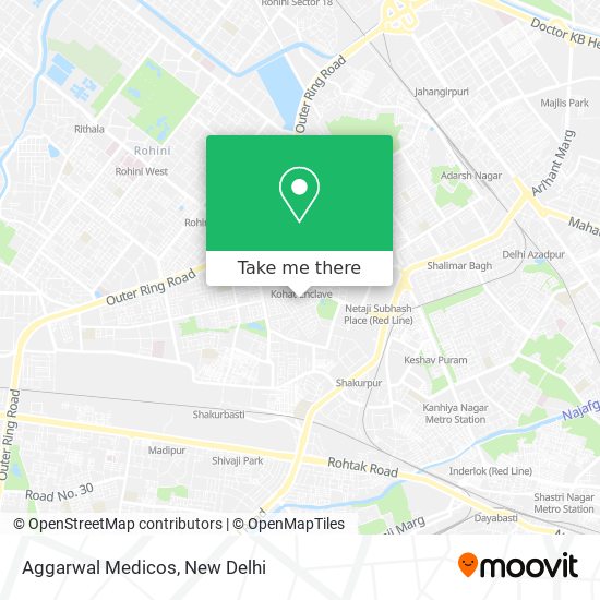 Aggarwal Medicos map