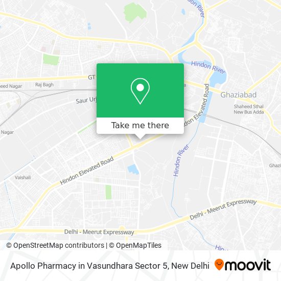 Apollo Pharmacy in Vasundhara Sector 5 map