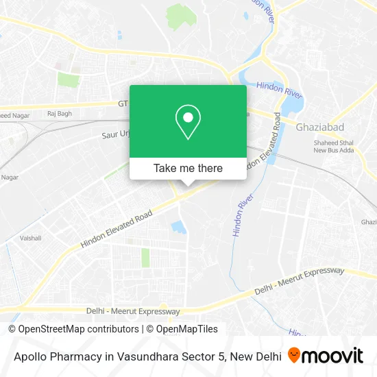 Apollo Pharmacy in Vasundhara Sector 5 map
