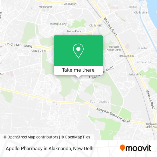 Apollo Pharmacy in Alaknanda map