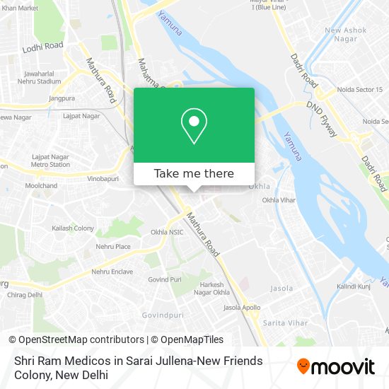 Shri Ram Medicos in Sarai Jullena-New Friends Colony map