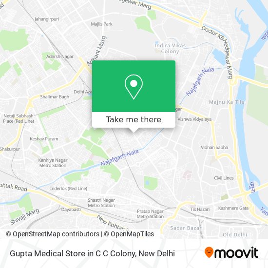 Gupta Medical Store in C C Colony map