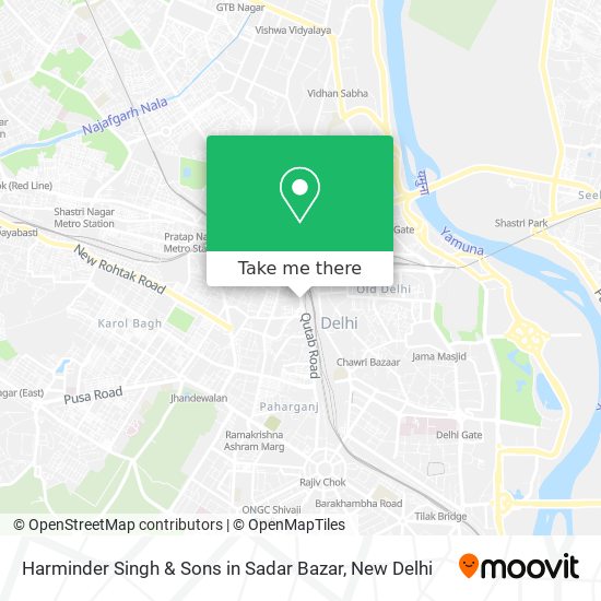 Harminder Singh & Sons in Sadar Bazar map