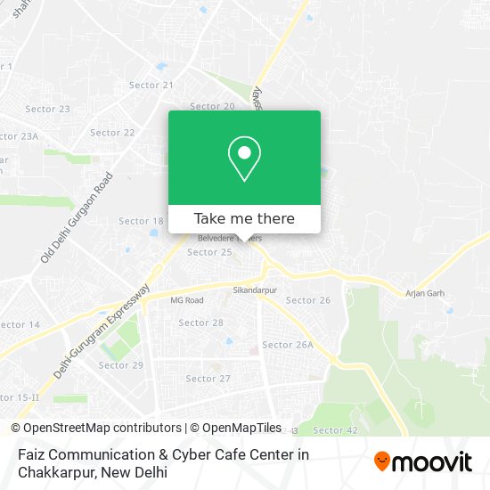 Faiz Communication & Cyber Cafe Center in Chakkarpur map