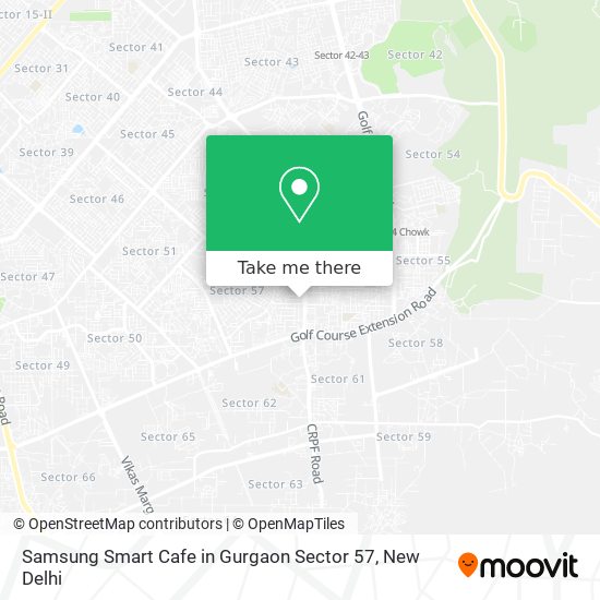 Samsung Smart Cafe in Gurgaon Sector 57 map