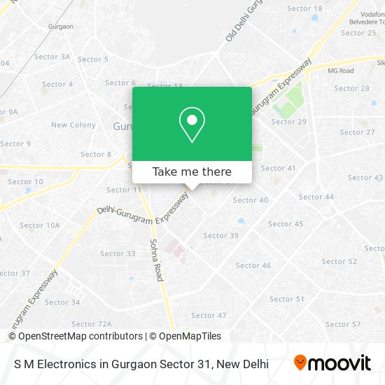 S M Electronics in Gurgaon Sector 31 map