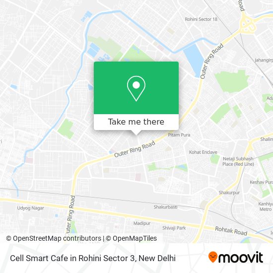 Cell Smart Cafe in Rohini Sector 3 map