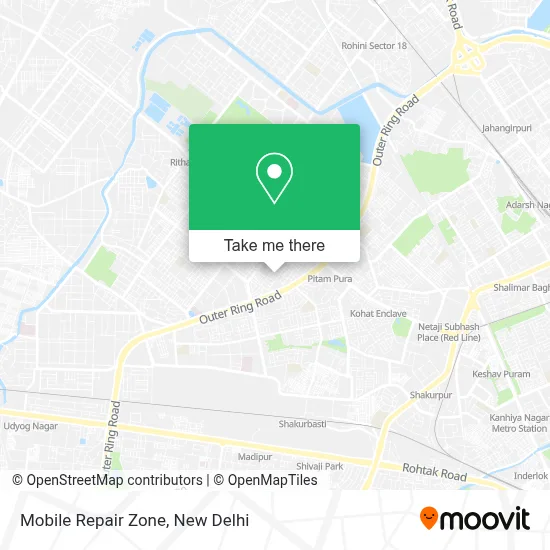 Mobile Repair Zone map